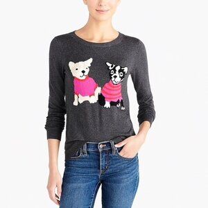 J. Crew French Bulldog Sweater